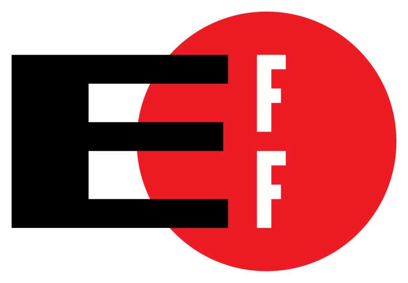 Electronic Frontier Foundation logo.