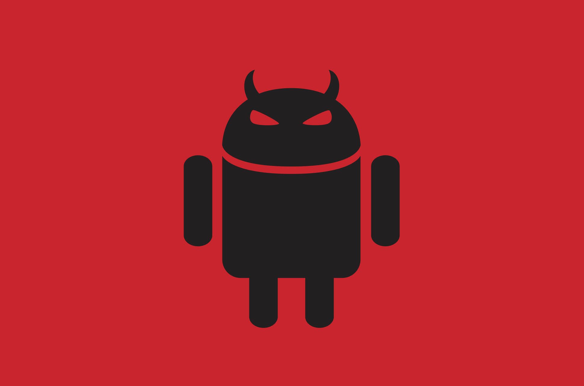Android robot with horns.