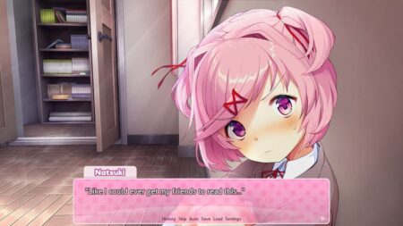 Doki Doki Literature Club screenshot.