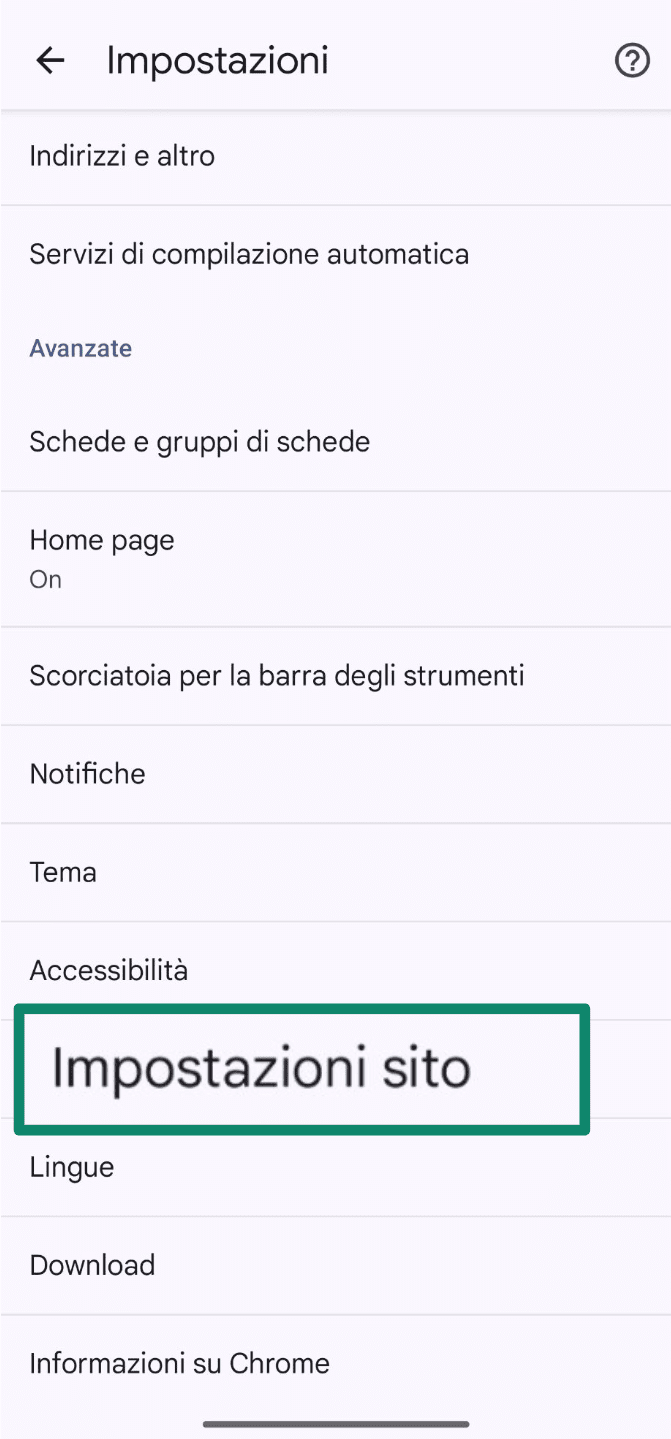 Select Site Settings It