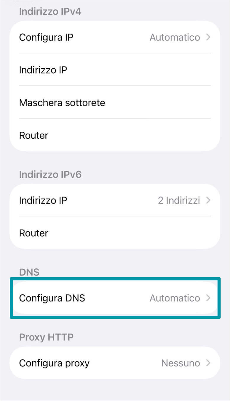 Tap Configure Dns It