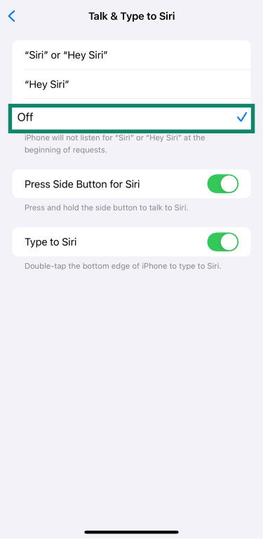 Turn listening off in iOS.
