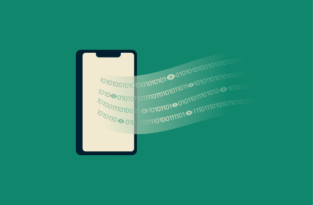 Who can see my mobile data history?