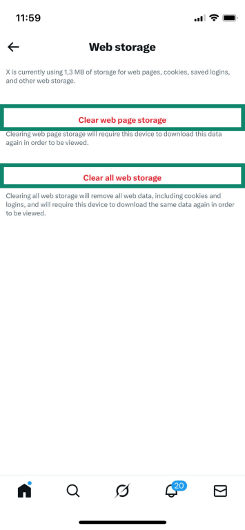 sites, including cache and cookies, so you may need to sign back in afterward