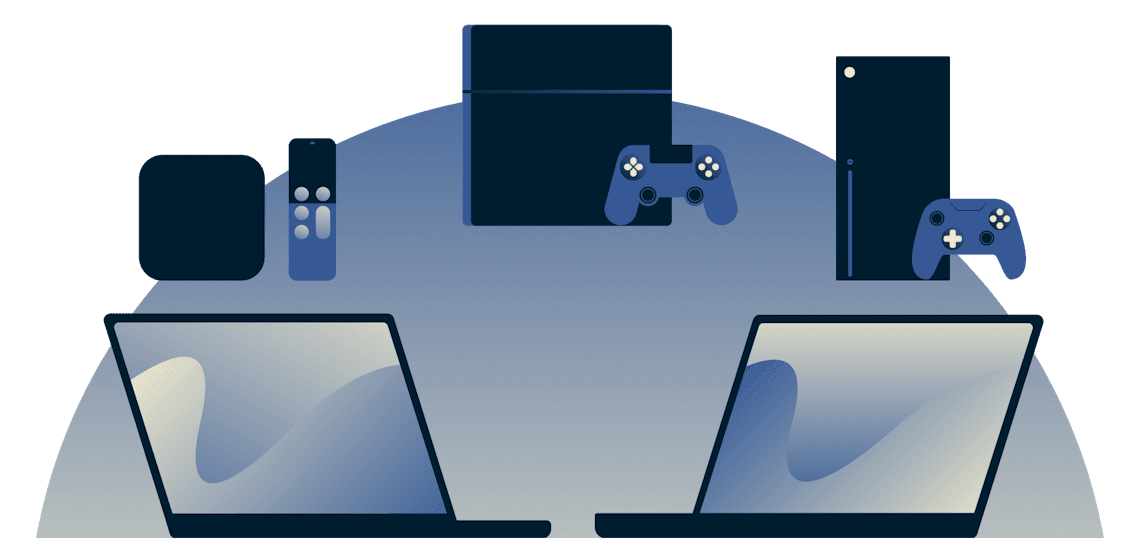 Utiliser un ordinateur comme routeur virtuel pour partager une connexion VPN avec une Apple TV, une PlayStation et une Xbox.