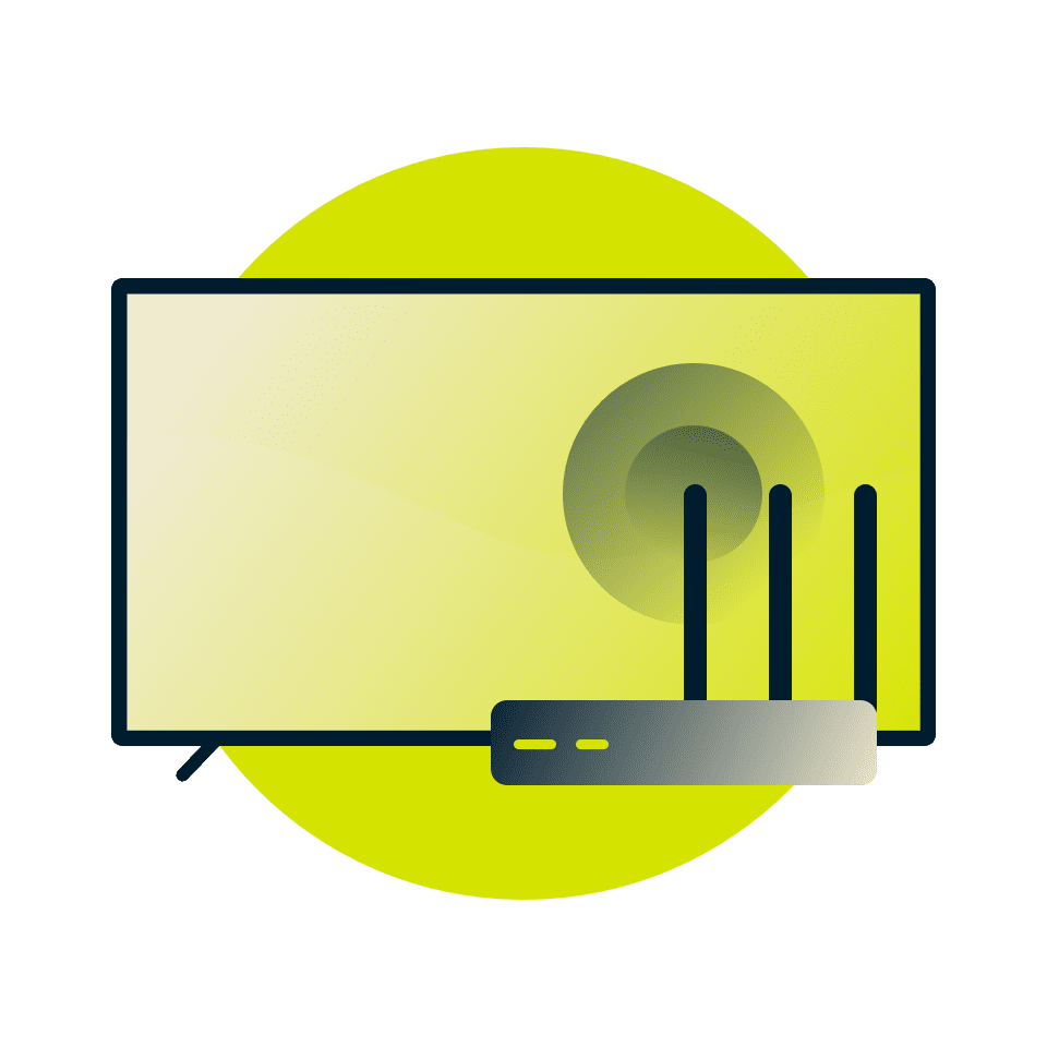 Conectează smart TV-ul la un router compatibil cu VPN.