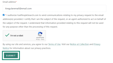 Submit your opt-out form.
