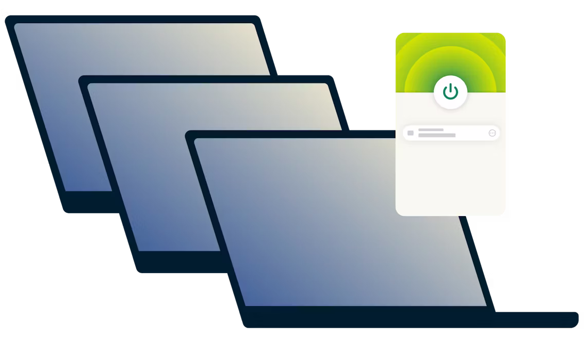 Trois ordinateurs portables connectés au VPN en même temps.
