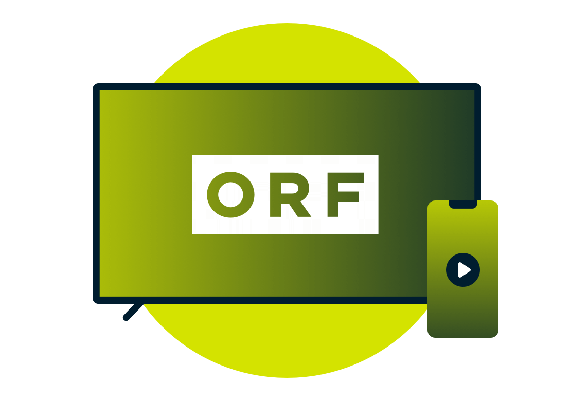Stream ORF on TV and mobile devices.