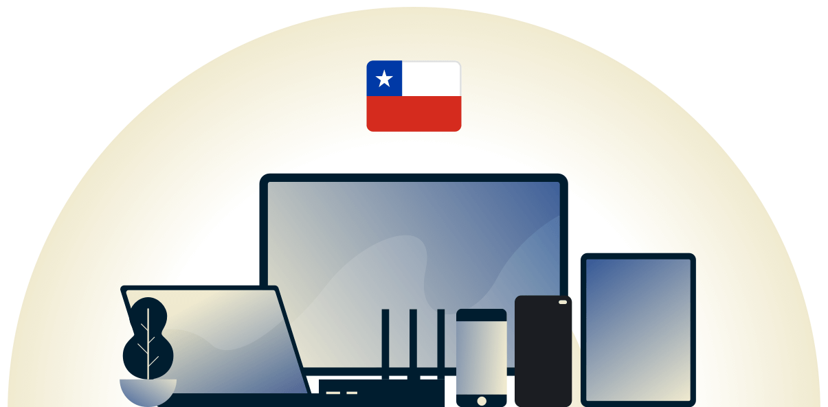 Chile VPN, der beskytter en række forskellige enheder.