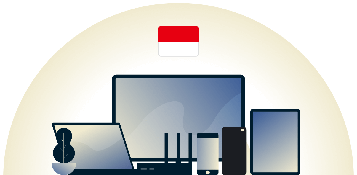 Indonesië VPN beschermt een verscheidenheid van apparaten.