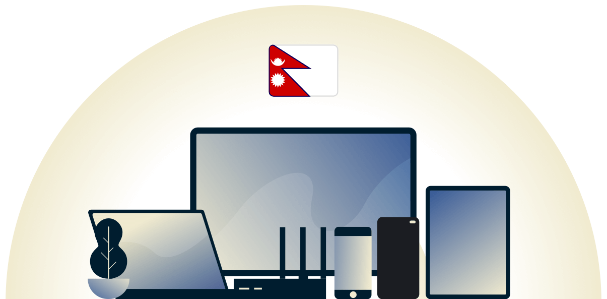 Unser Nepal-VPN schützt eine Vielzahl von Geräten.