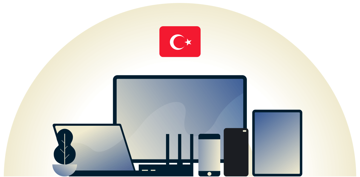 Turkey VPN protecting a variety of devices.