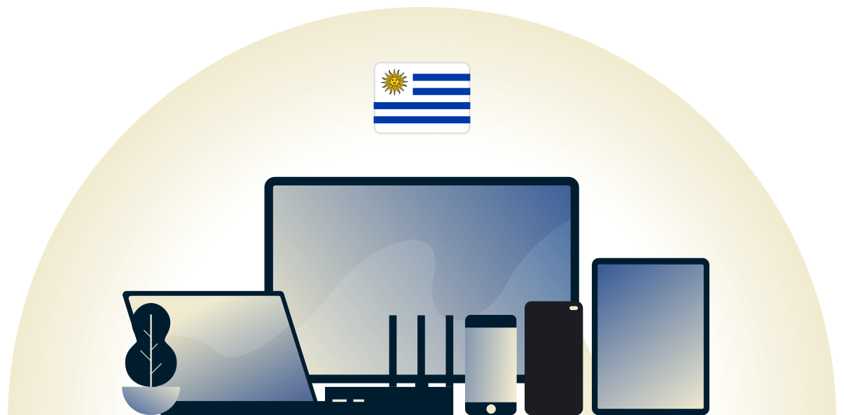 Uruguay VPN protecting a variety of devices.